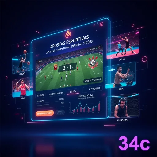 Login prático no mobile 34c em tela de celular